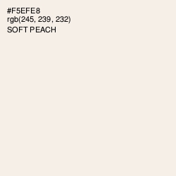 #F5EFE8 - Soft Peach Color Image